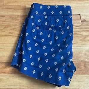 J.crew printed stretch cotton shorts size 6
